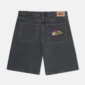 Butter Goods - Wizard Denim Shorts - Washed Black