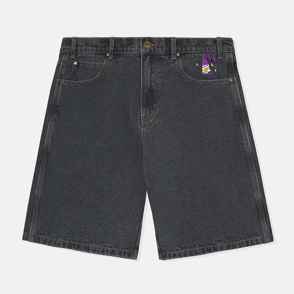 Butter Goods - Wizard Denim Shorts - Washed Black