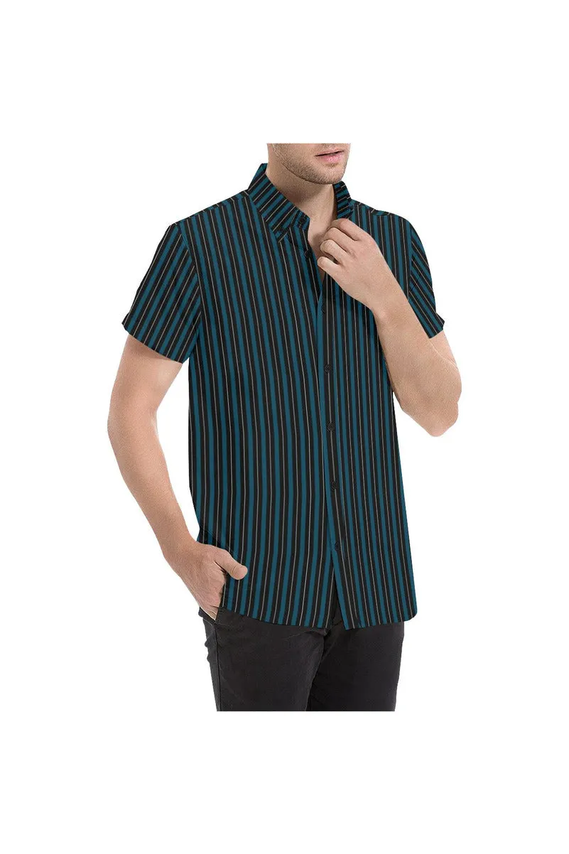 Chic Stripes Men's All Over Print Short Sleeve Shirt