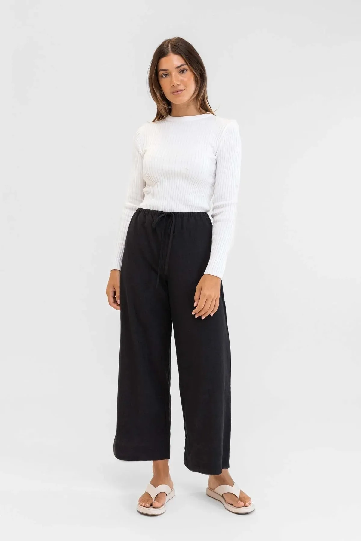 Classic Drawstring Pant (Black)