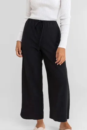 Classic Drawstring Pant (Black)