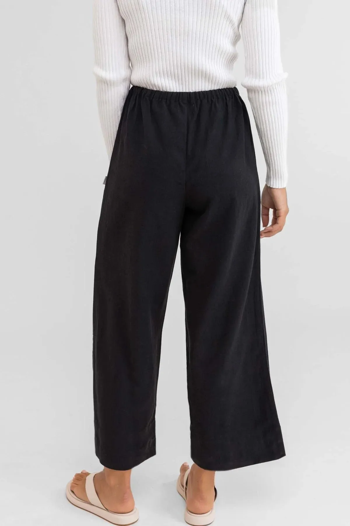 Classic Drawstring Pant (Black)