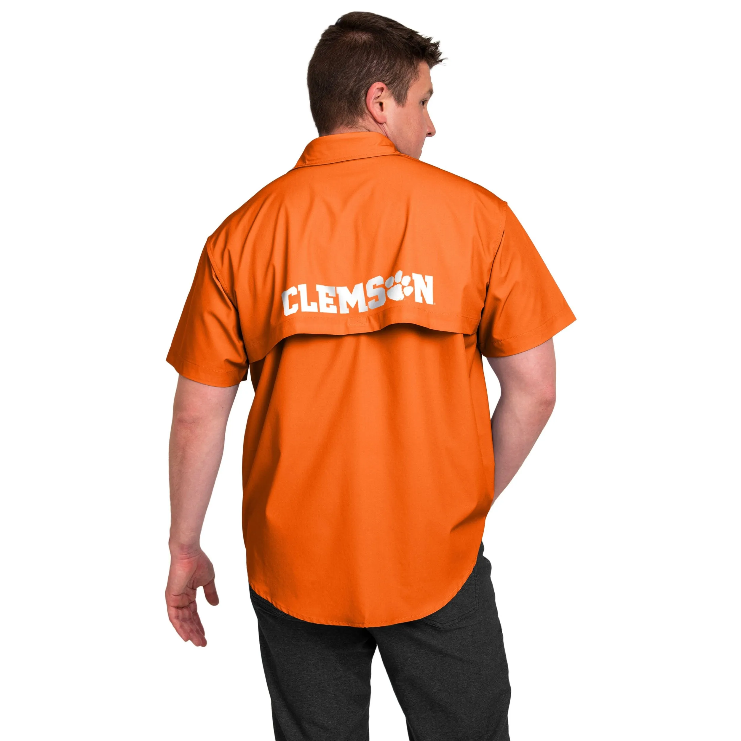 Clemson Tigers NCAA Mens Gone Fishing Shirt