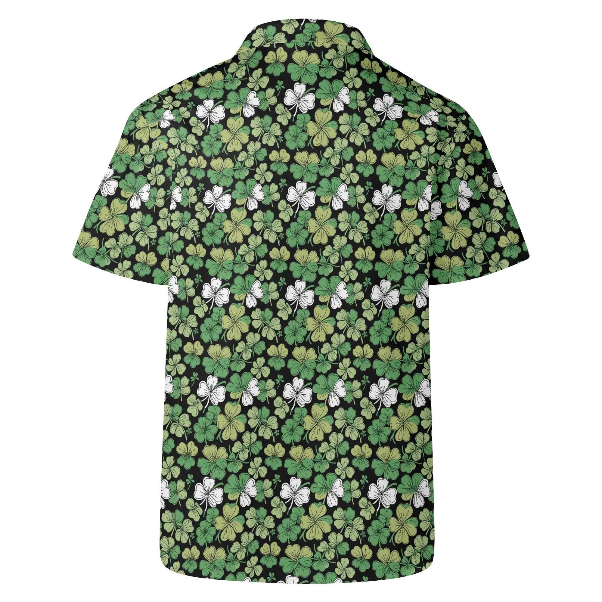 Clover Patch Mens Casual Hawaiian Shirt