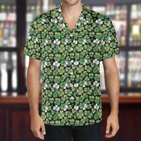 Clover Patch Mens Casual Hawaiian Shirt