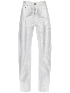 Coated Denim Trousers