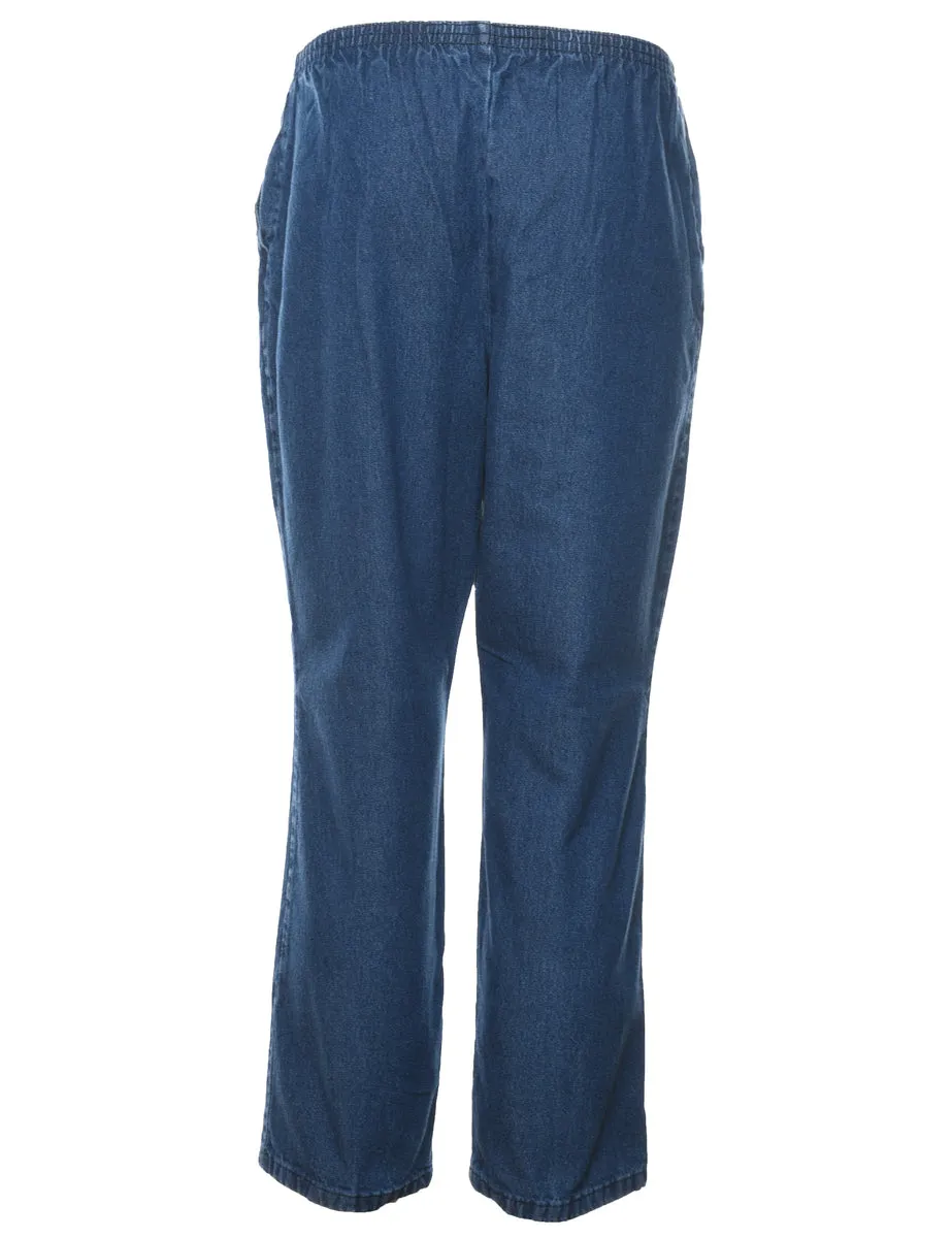 Dark Wash Denim Trousers - W26 L28