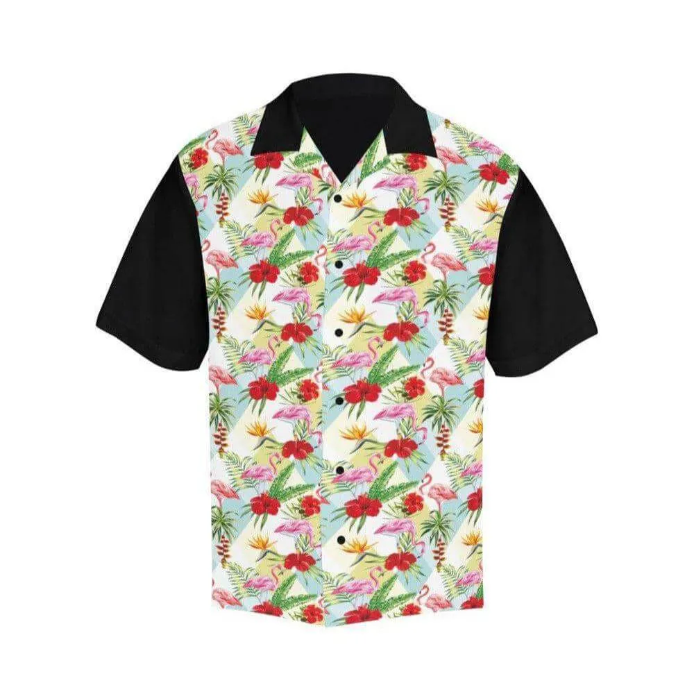 Flamingos Button Up Shirt