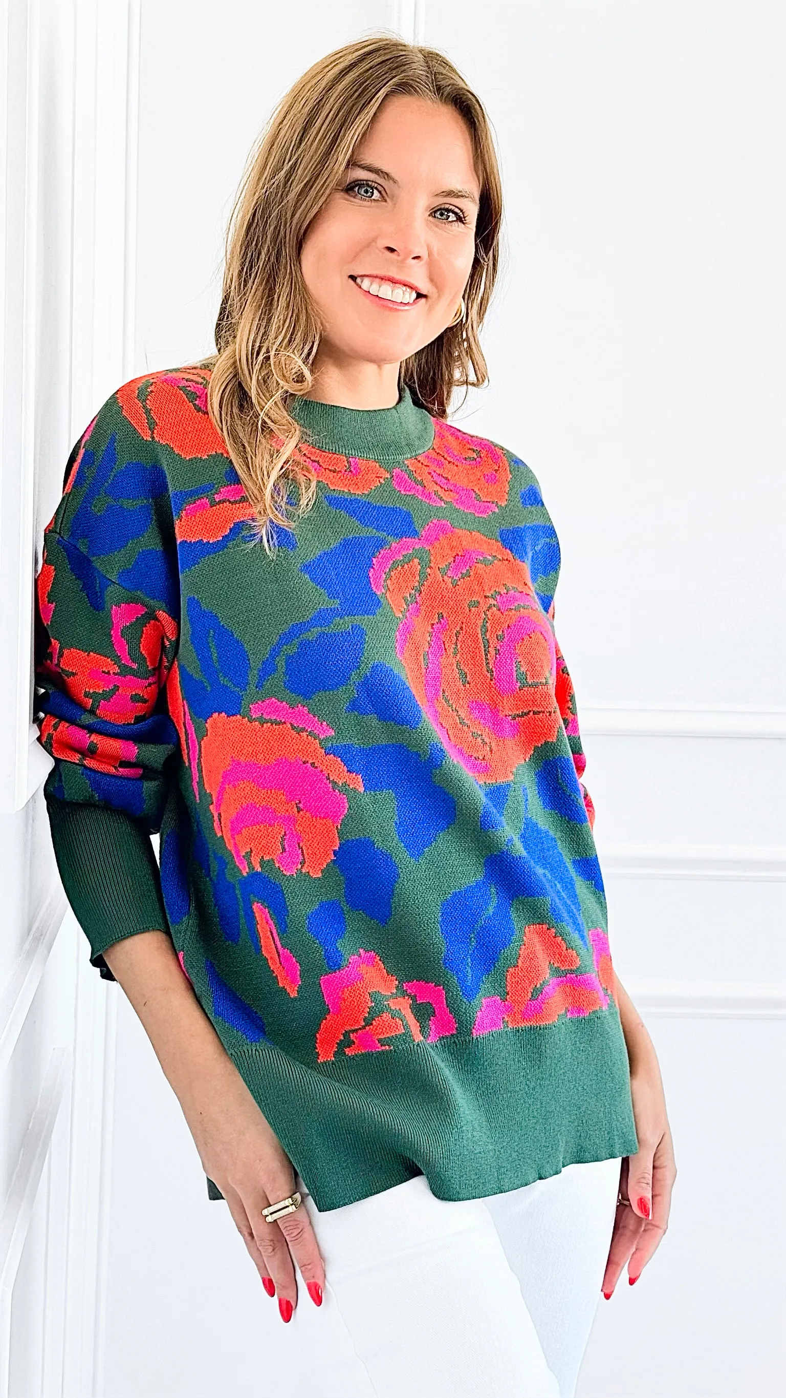 Floral Fusion  Sweater