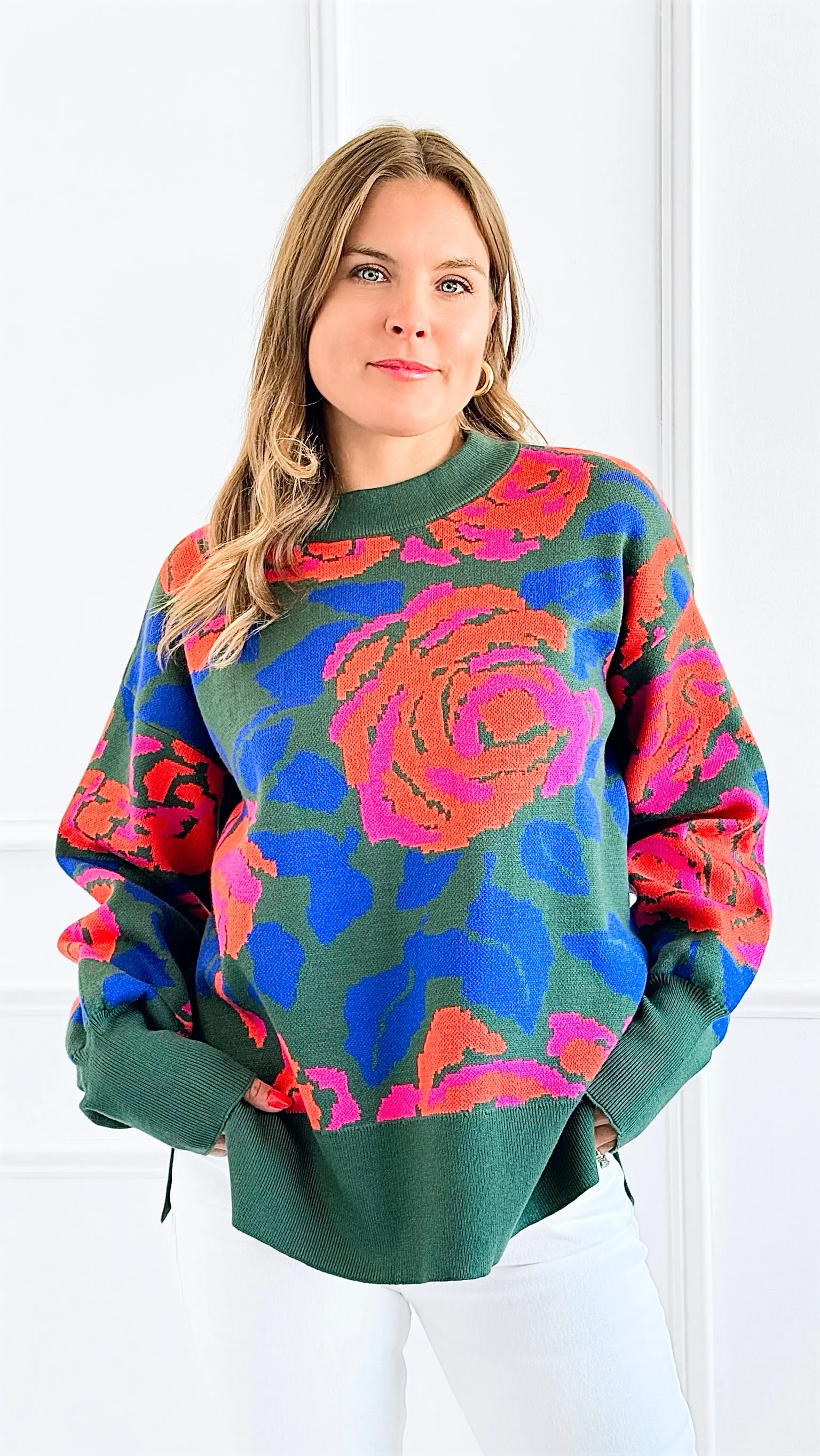 Floral Fusion  Sweater