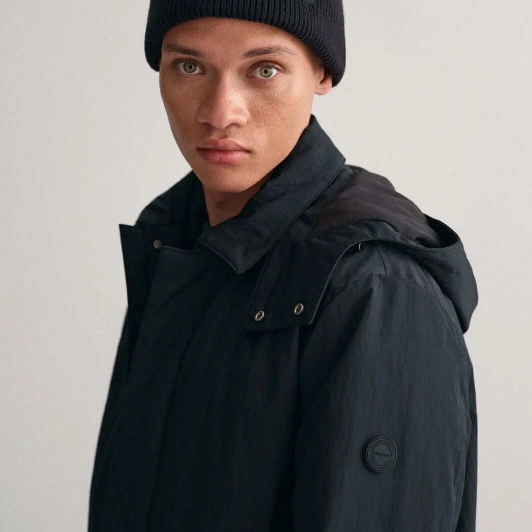 GANT Padded Car Coat in Black