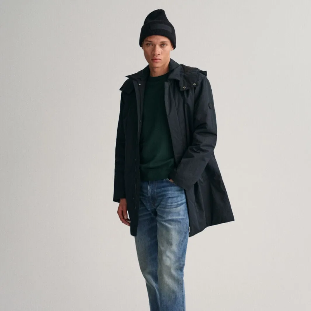 GANT Padded Car Coat in Black