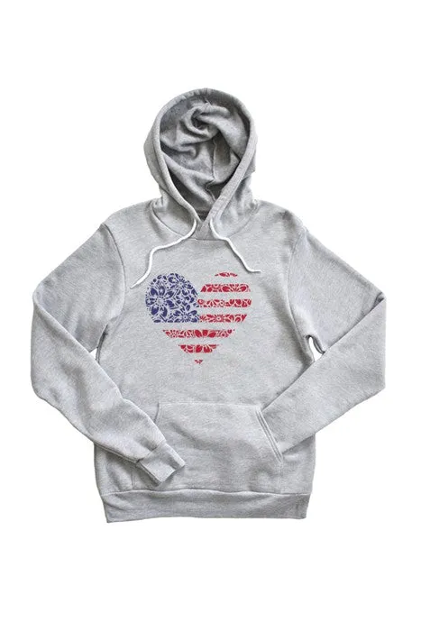 Heart Flag  Hoodie