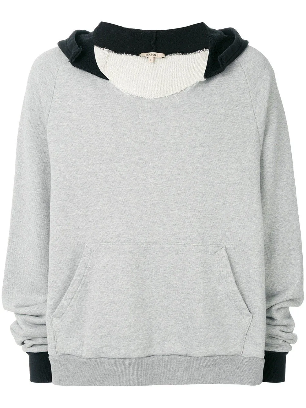 Heather Grey Rip Hoodie Ink