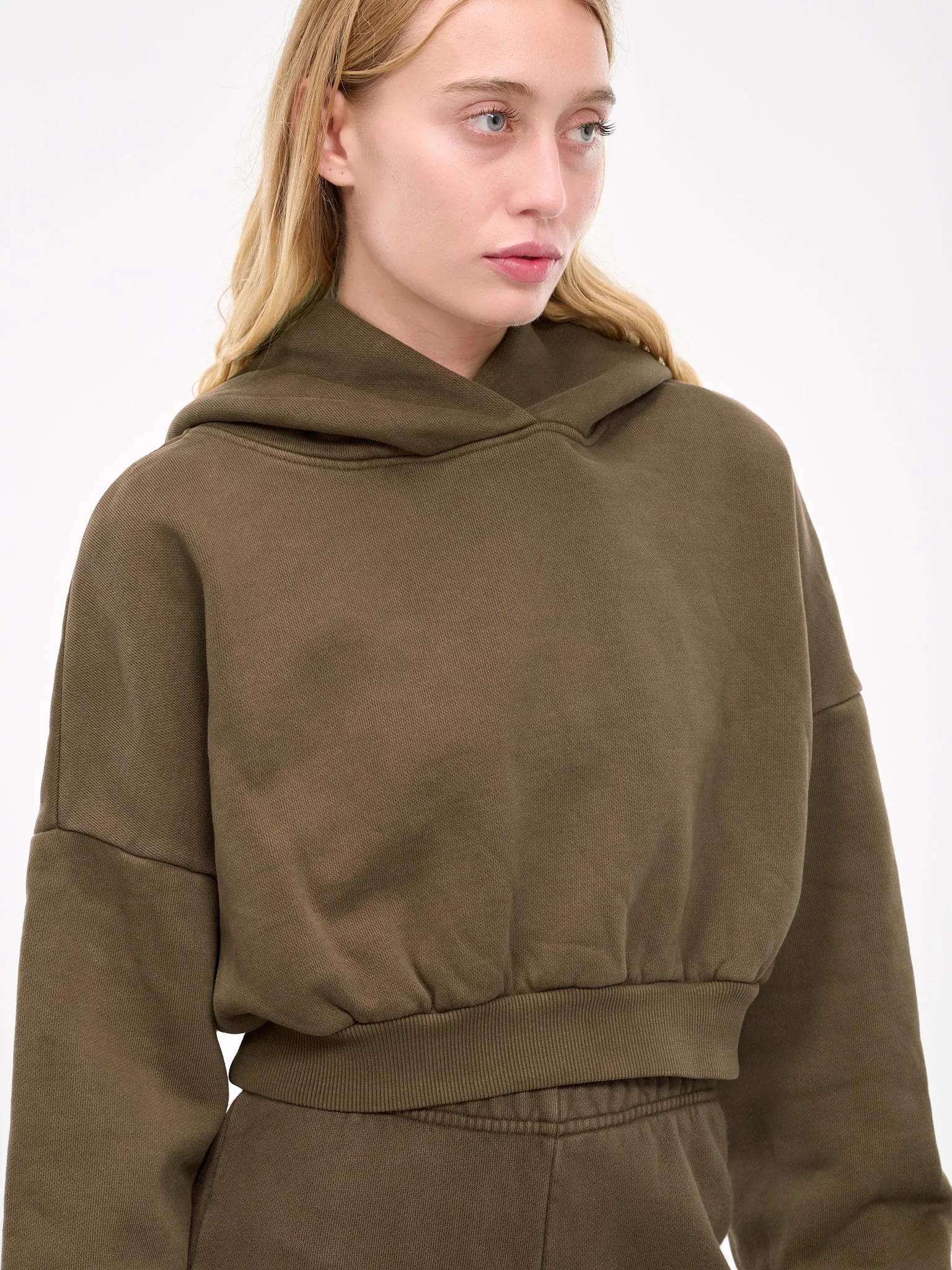 Heavy Cropped Hoodie (ES2392BT-BRUNETTE)