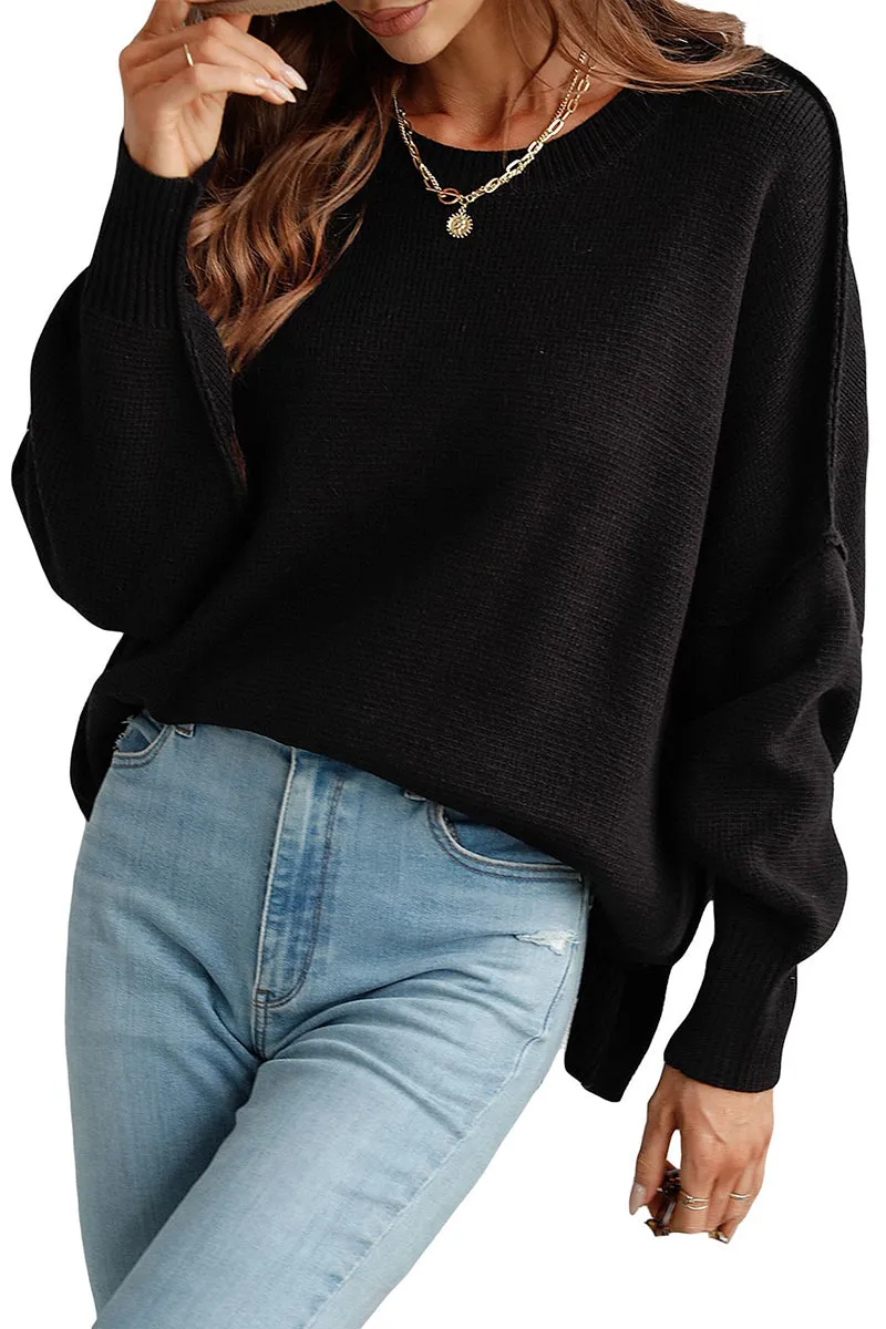 HWS1130 Luxe Layer Oversized Sweater