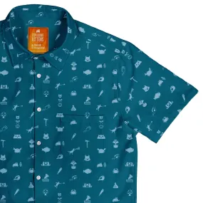 Iconic Exploding Kittens Button Up Shirt