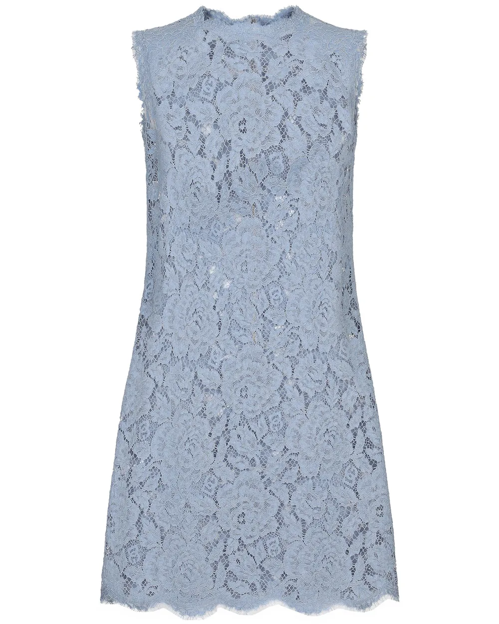 Light Lilac Lace Shift Mini Dress