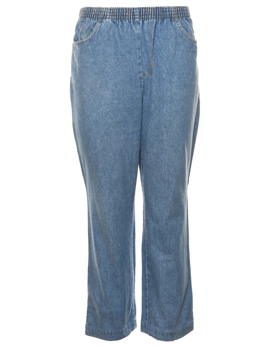 Light Wash Denim Trousers - W26 L28