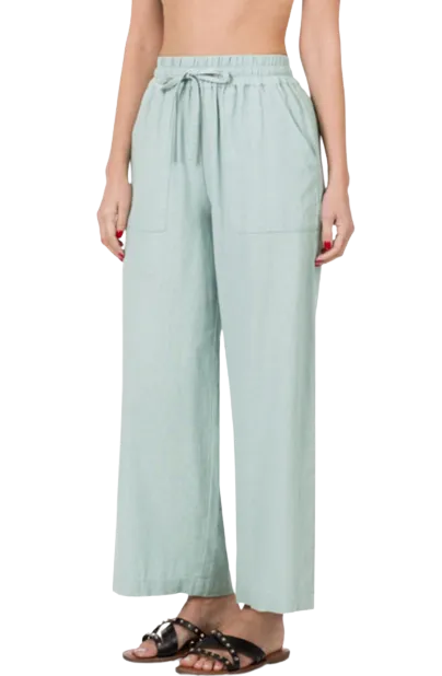 Linen Drawstring Pants