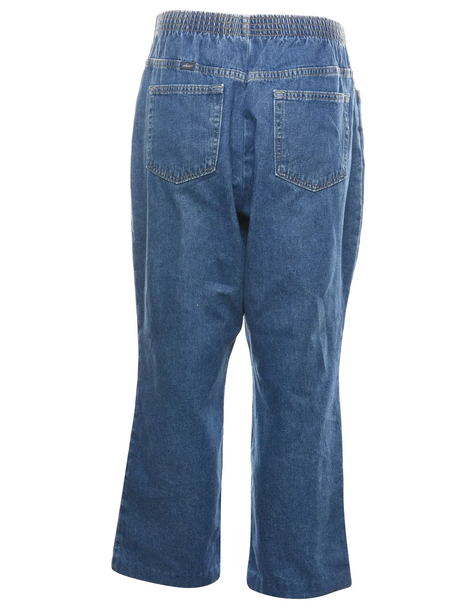 Medium Wash Casual Denim Trousers - W28 L27