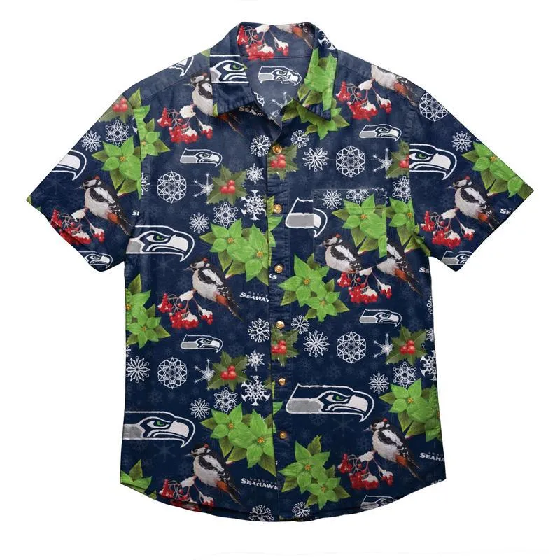 NFL Mistletoe Button Up Shirts