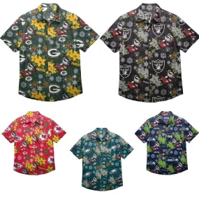 NFL Mistletoe Button Up Shirts