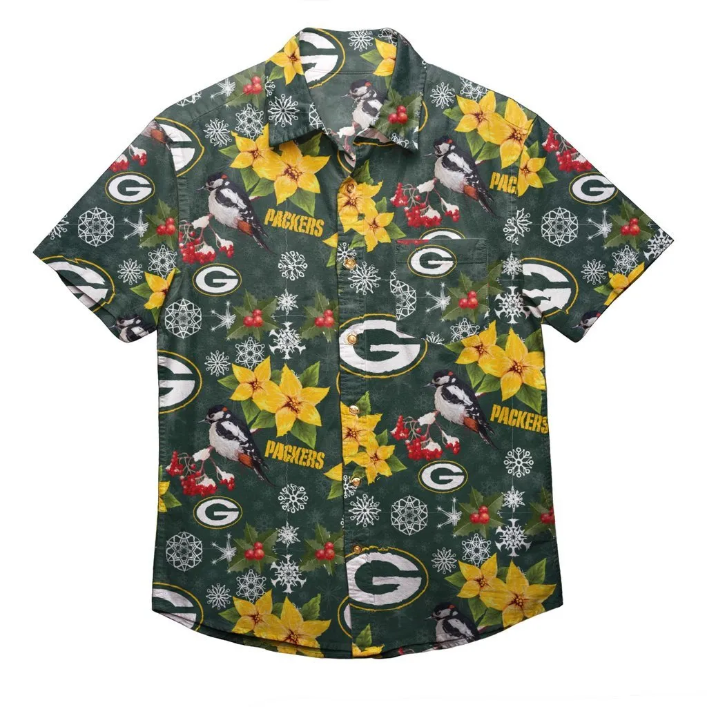 NFL Mistletoe Button Up Shirts