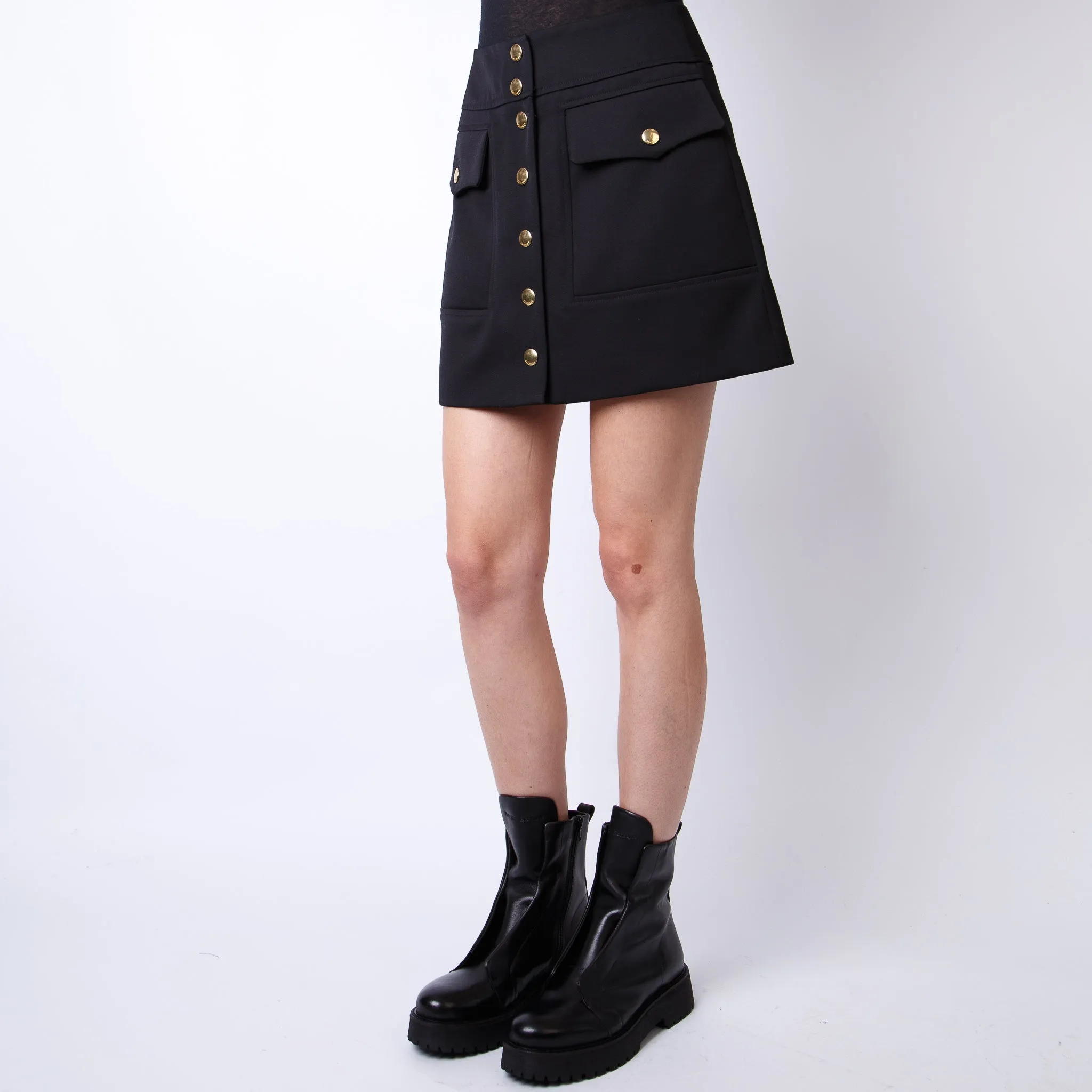 SEAFARER SKIRT SWG0022-TWF0072 9999 BLACK