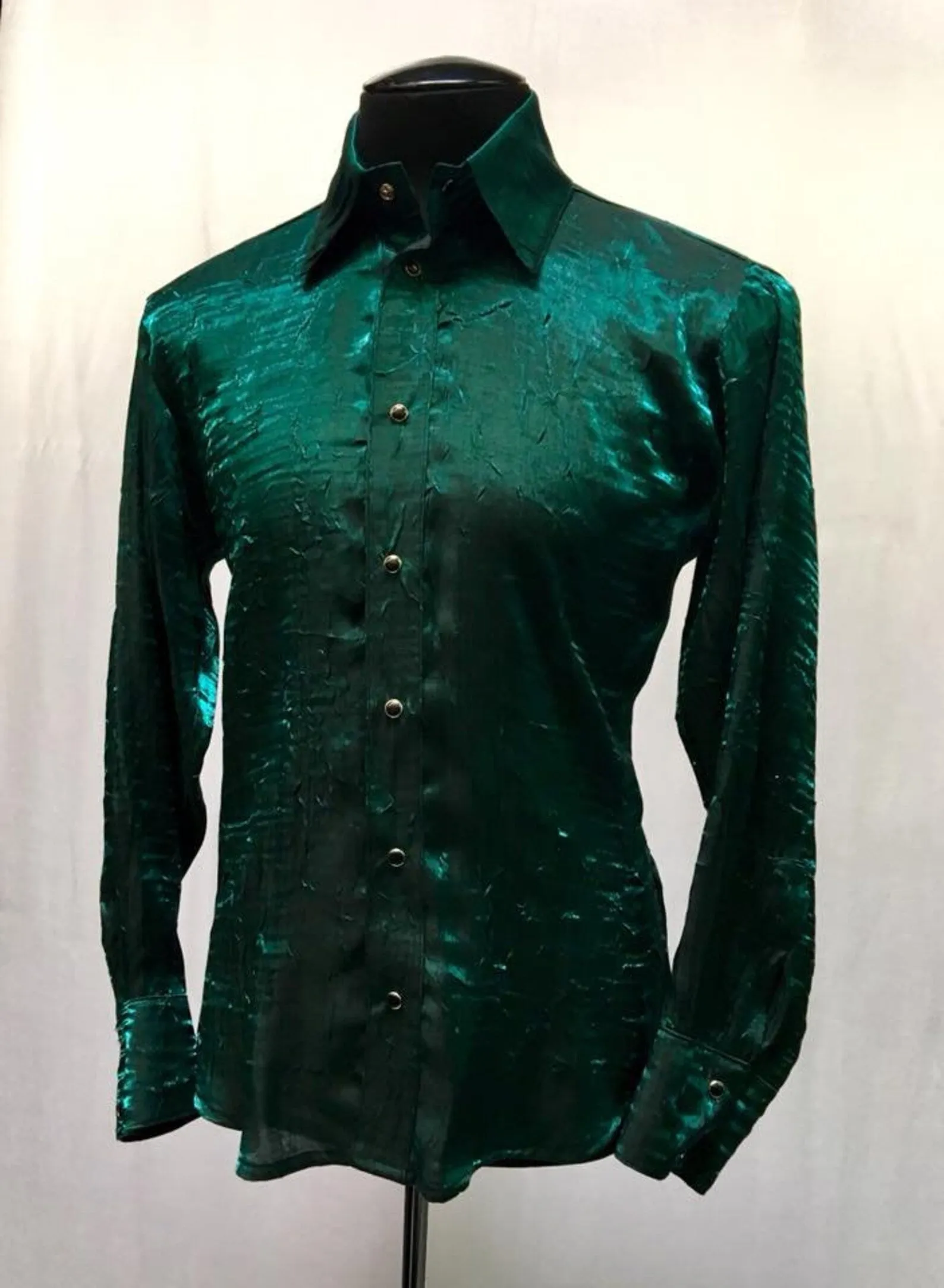 SHIMMER SHIRT - DARK GREEN