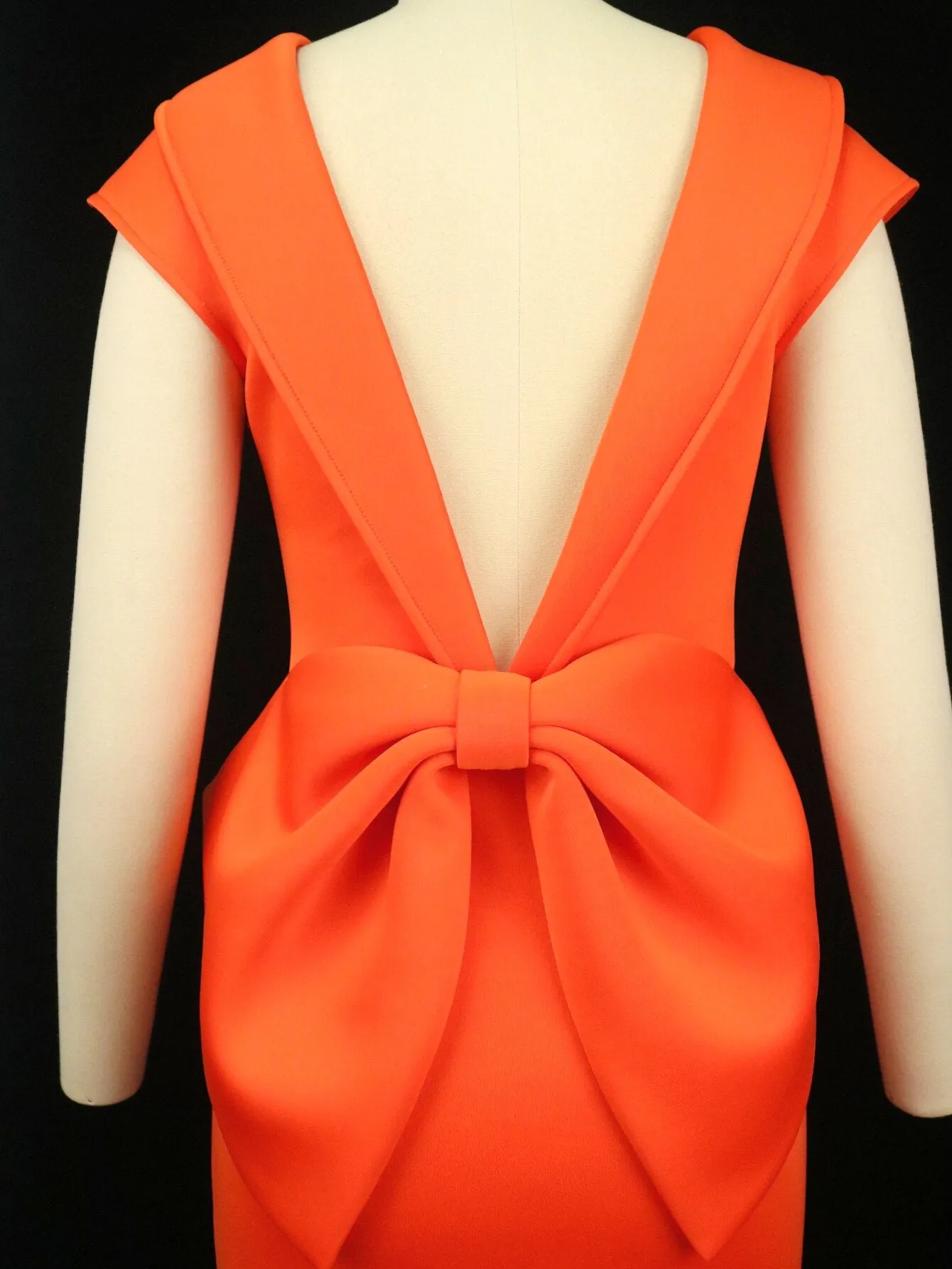 Short  Sleeve Party Bow BacklessDress