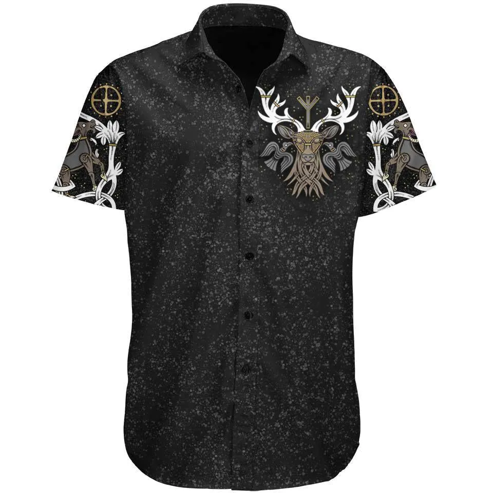 Stag of Valhalla Button Up Shirt