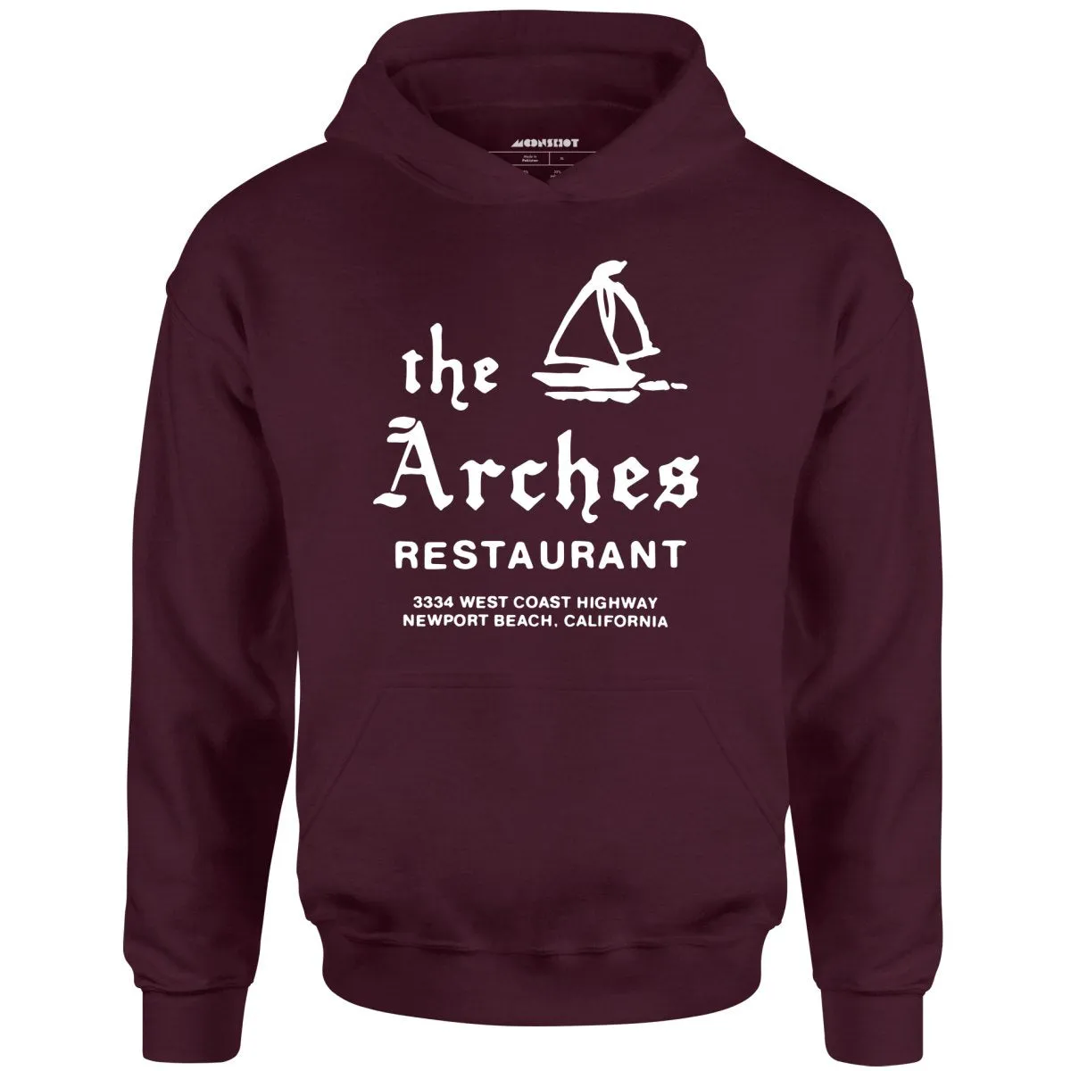 The Arches - Newport Beach, CA - Vintage Restaurant - Unisex Hoodie