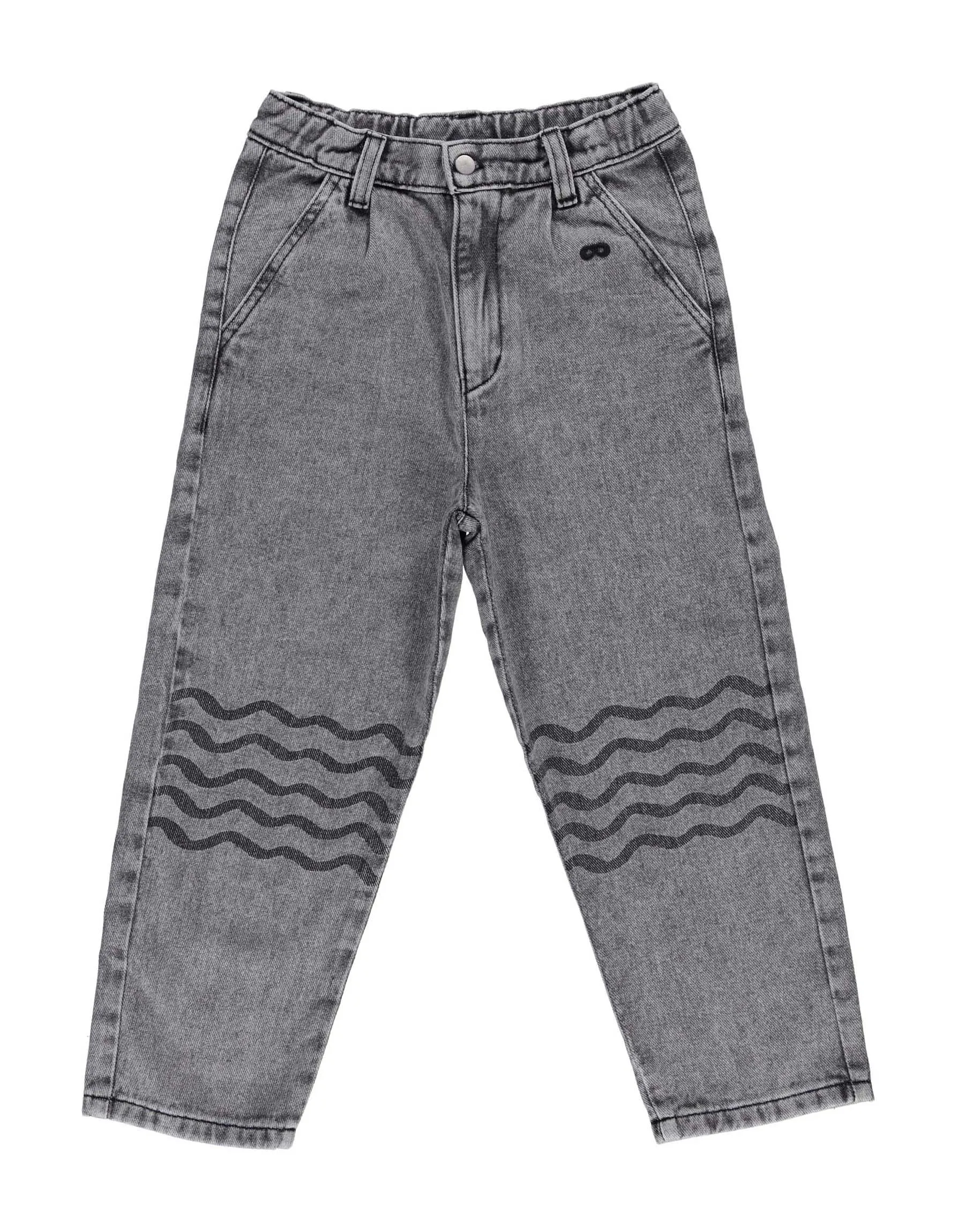 Vintage Washed Denim Trousers