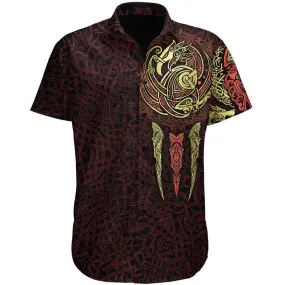 War Raven Button Up Shirt