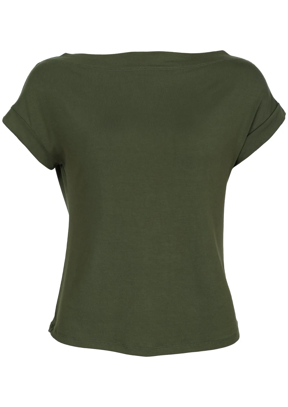 Wide Neck Mod Top Olive