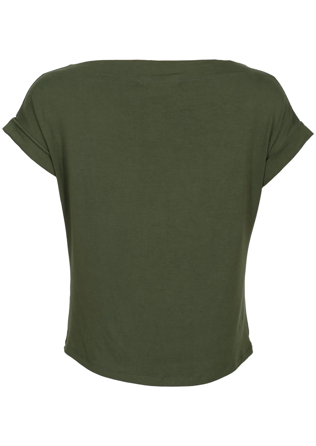 Wide Neck Mod Top Olive